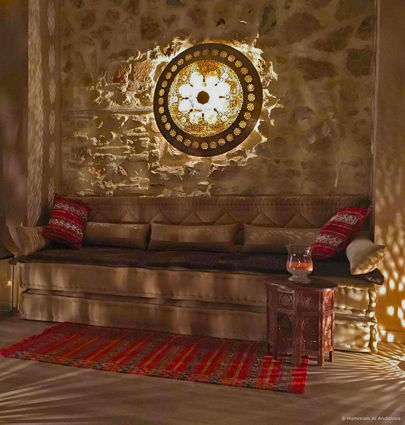 la décoration délicate du salon marocain